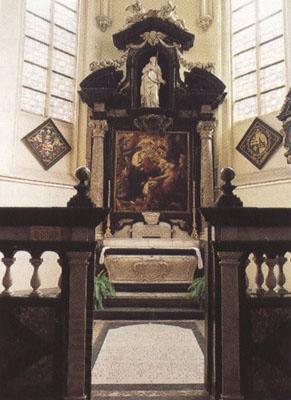 Peter Paul Rubens Rubes'funerary chapel in St Jacob's Church Antwerp,with the artist's (mk01) China oil painting art